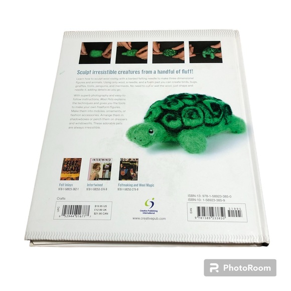 Wool Pets by Laurie Sharp 20 Figures with Wool Roving Hardcover Crafts - Picture 2 of 3